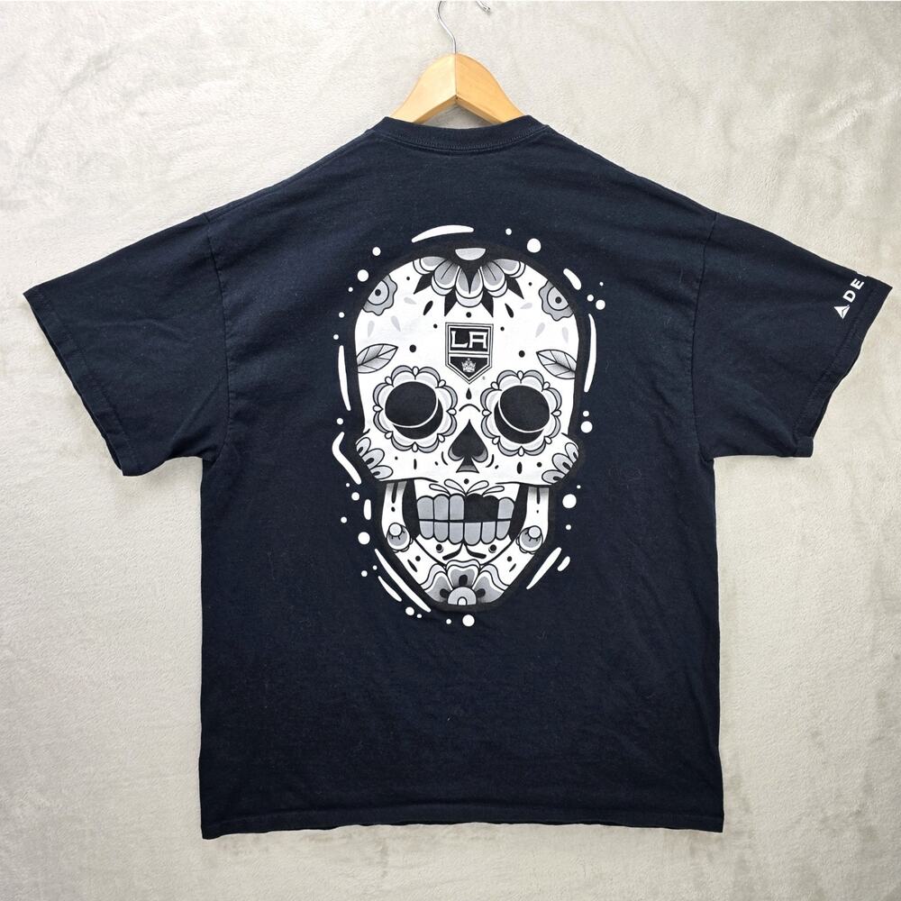 LA Kings Day Of The Dead Dia De Los Muertos Skull Tee Shirt Size XL SGA NHL